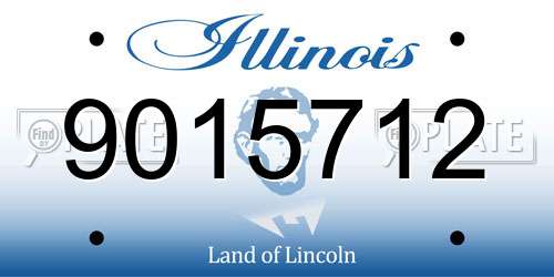9015712 Illinois License Plate
