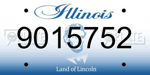 9015752 Illinois License Plate