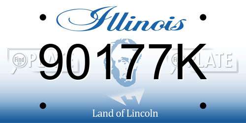 90177K Illinois License Plate
