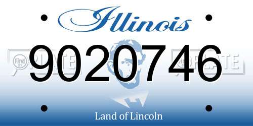 9020746 Illinois License Plate