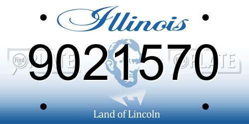 9021570 Illinois License Plate