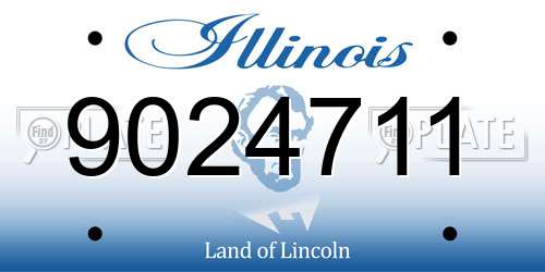 9024711 Illinois License Plate