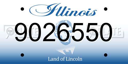 9026550 Illinois License Plate
