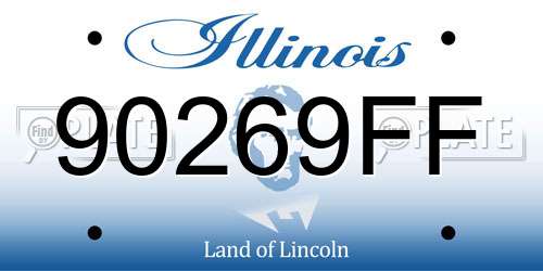 90269FF Illinois License Plate