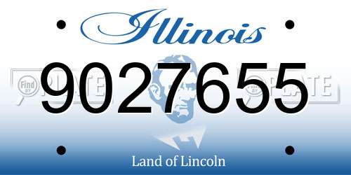 9027655 Illinois License Plate