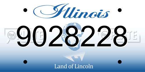 9028228 Illinois License Plate