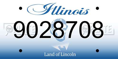 9028708 Illinois License Plate