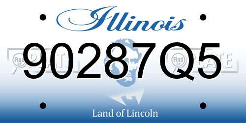 90287Q5 Illinois License Plate