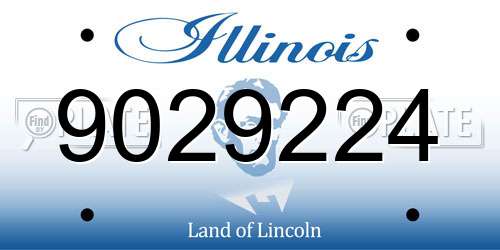 9029224 Illinois License Plate
