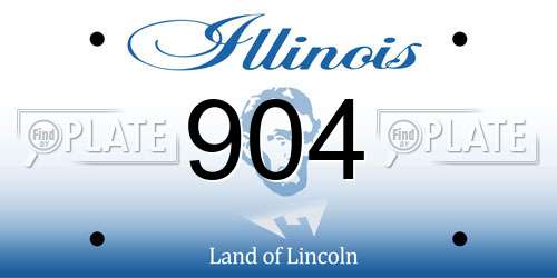 904 Illinois License Plate