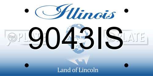 9043IS Illinois License Plate