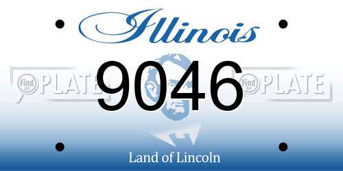 9046 Illinois License Plate