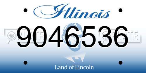 9046536 Illinois License Plate