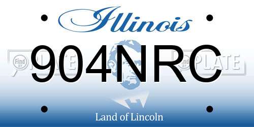 904NRC Illinois License Plate