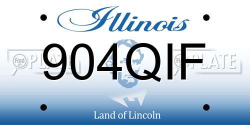 904QIF Illinois License Plate