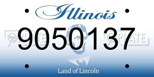 9050137 Illinois License Plate
