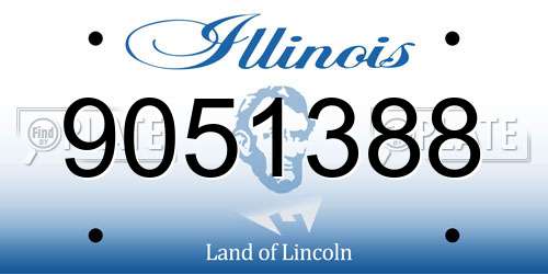 9051388 Illinois License Plate