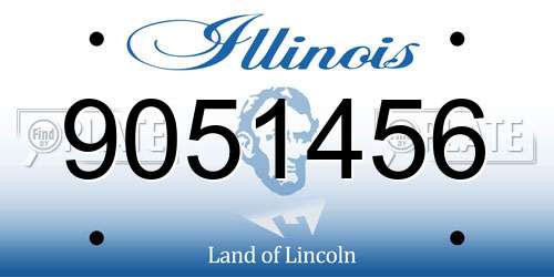 9051456 Illinois License Plate