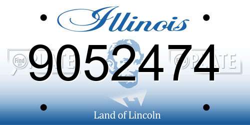 9052474 Illinois License Plate