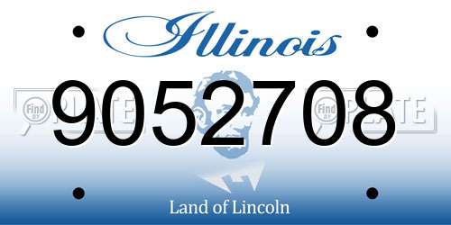 9052708 Illinois License Plate