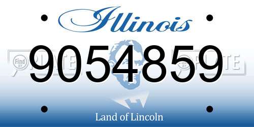 9054859 Illinois License Plate