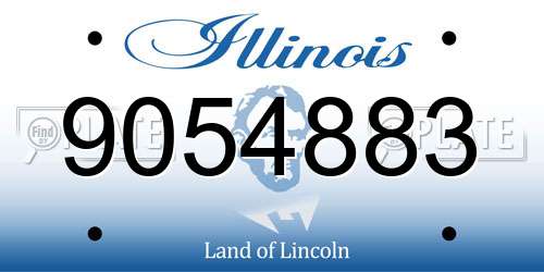 9054883 Illinois License Plate