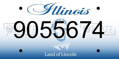 9055674 Illinois License Plate