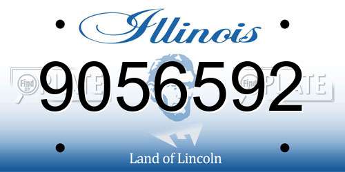 9056592 Illinois License Plate