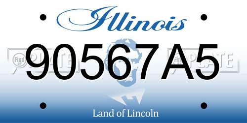 90567A5 Illinois License Plate
