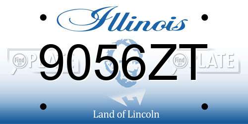 9056ZT Illinois License Plate