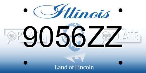 9056ZZ Illinois License Plate