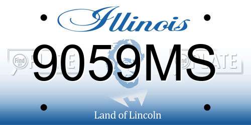 9059MS Illinois License Plate