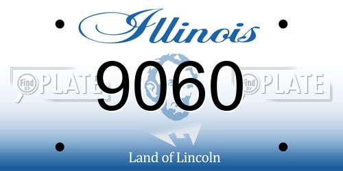 9060 Illinois License Plate