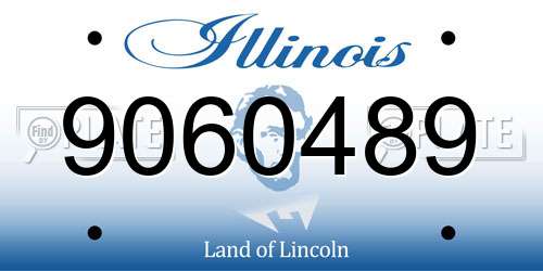 9060489 Illinois License Plate