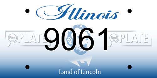 9061 Illinois License Plate