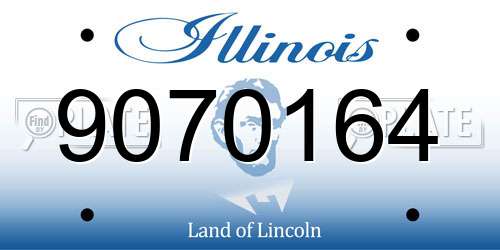 9070164 Illinois License Plate