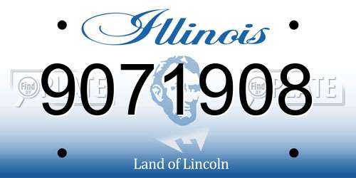 9071908 Illinois License Plate