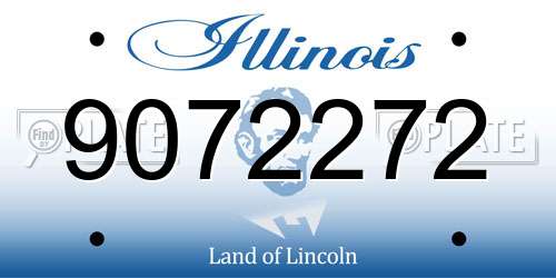 9072272 Illinois License Plate