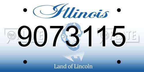 9073115 Illinois License Plate