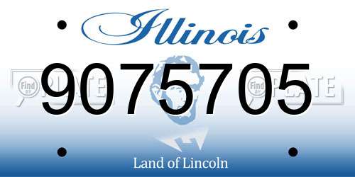 9075705 Illinois License Plate