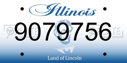 9079756 Illinois License Plate