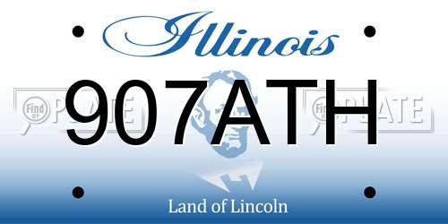 907ATH Illinois License Plate