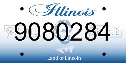 9080284 Illinois License Plate