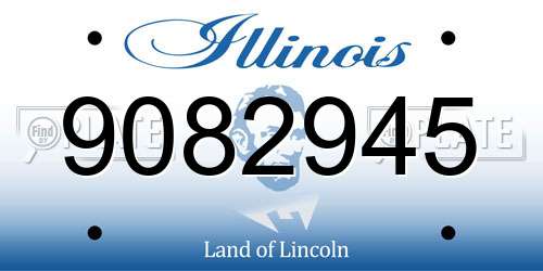 9082945 Illinois License Plate