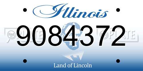 9084372 Illinois License Plate