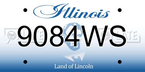 9084WS Illinois License Plate