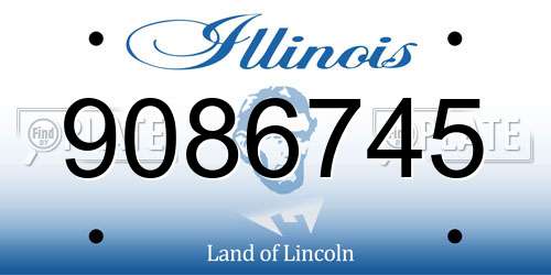 9086745 Illinois License Plate