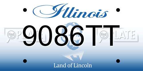 9086TT Illinois License Plate