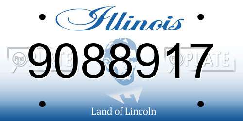 9088917 Illinois License Plate