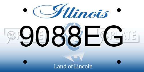 9088EG Illinois License Plate